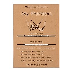 SANNYRA Morse Code Bracelet Pinky Promise Couple