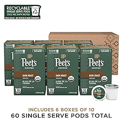 Peet's Coffee, USDA Organic Dark Roast Keurig K-Cup