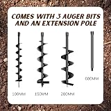 Dealourus 65cc Petrol Earth Auger 2-Stroke Digger 3 Bits Extension Pole view 4