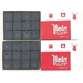 Made in the USA - 2 Boxes of Master Chalk - 24 Pieces for Pool Cues and Billiards Sticks Tips