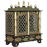 HomeCrafts MDF and Mango Wood Home Temple/Puja Mandir