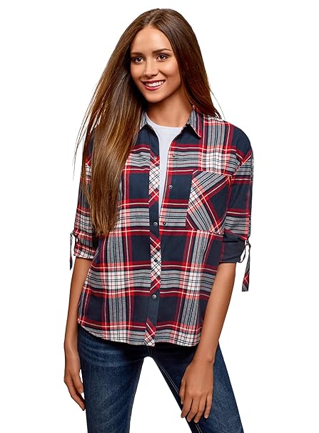 camisa de cuadros mujer