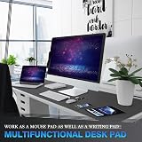 K KNODEL Large Office Leather Desk Mat 120x43cm Dark Gray view 2