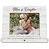 DIENADFX Mom and Daughter Picture Frames, Christmas Mothers Day Moms and Daughters Gift, Long Distance First Time Mom Gifts, Moms and Me Picture Photo Frame for 5x7 photo