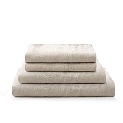 ATLINIA 100% Pure Flax Linen Bedding Set - Stone