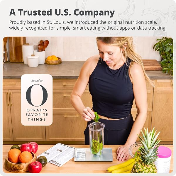 GREATER GOODS FOOD SCALE WITH NUTRITION CALCULATOR, NON CONNECTED CALORIE SCALE FOR MEAL PREP, WEIGHT LOSS, 2000 PRE-LOADED FOOD CODES, COMPACT KITCHEN SCALE, BATTERY OPERATED, 11LB CAPACITY, SILVER