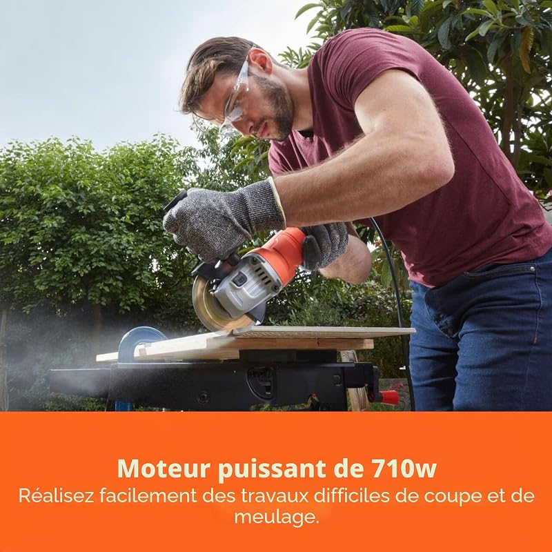 15mm 710W Compacte, meuleuse d'angle filaire, BEG010-QS