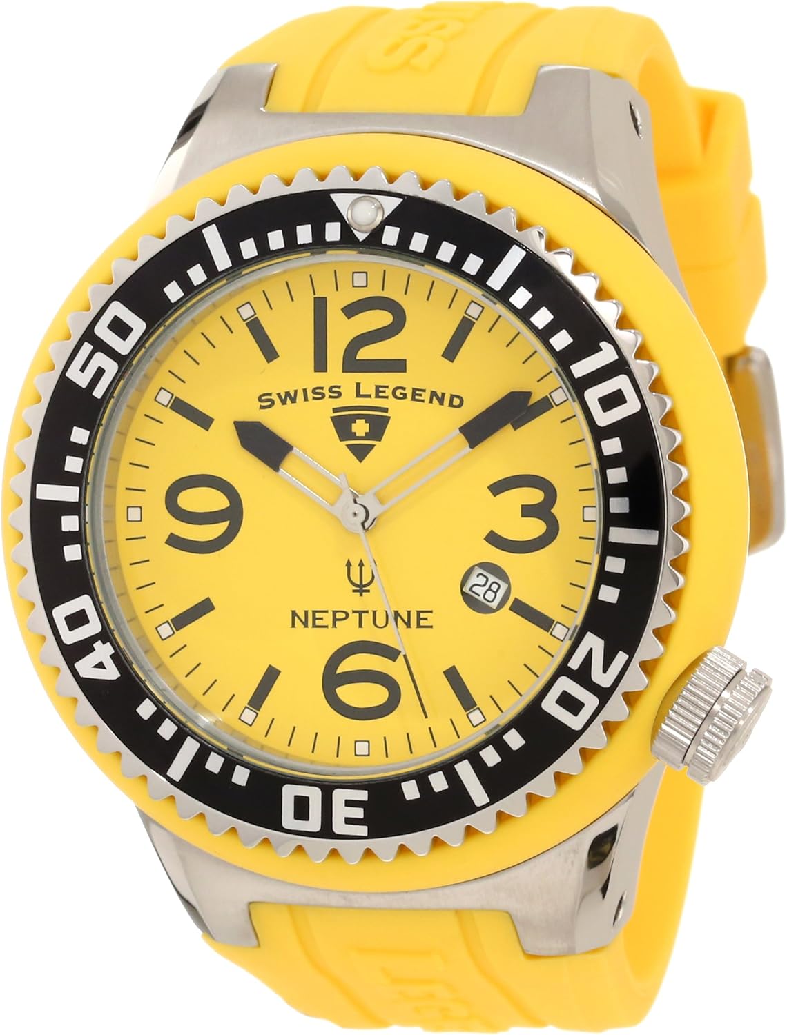 Amazon Com Swiss Legend Men S 21818p 07 Neptune Yellow Dial Watch Watches