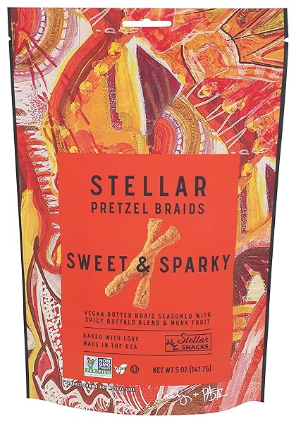 STELLAR BRAIDS, PRETZEL BRAIDS SWEET SPARKY, 5 OUNCE