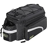 ROCKBROS Bike Trunk Bag 13L-25L Bike Rear Rack Bag Bike Cargo Rack Bag Rear Rack Carrier Bag