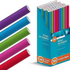 Caja-Expositor 50 Rollos de papel de regalo grandes, 70 cm x ...