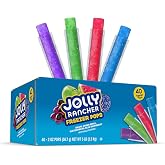 Jolly Rancher Freezer Pops Variety Pack, Fruit Flavored Ice Pops, 40 Count | 2 oz, Freeze &amp; Eat Popsicles, Frozen Snacks Dessert Bars, Grape, Green Apple, Watermelon, Blue Raspberry