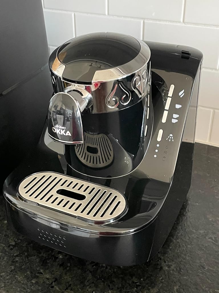 Al Ameed Okka Turkish Coffee Machine Black Chrome