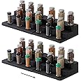 SIMPLEMADE 3-Tier Spice Rack Organizer - Versatile Storage Shelf for Kitchen, Bathroom, Bedroom & Office, Set of 2, Expandable Black