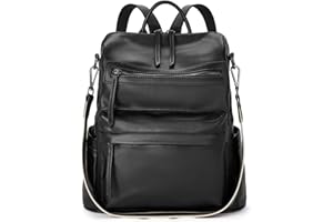 BROMEN Backpack Purse for Women Fashion Leather Designer Travel Large Ladies Shoulder Bags