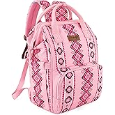 Montana West Wrangler Callie Diaper Bag Backpack with Stroller Straps Multifunction Baby Travel Bag WG2204-9110PK