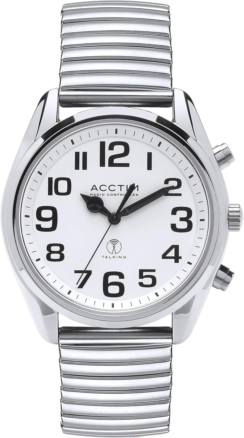Acctim Mens 60557 Radio Controlled Expanding Bracelet Talking