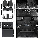JOULARISE Floor Mats Cargo Mat for 2021-2024 2025 2026 Chevrolet Chevy Suburban/GMC Yukon XL 7 Seats Car Mat Accessories, All Weather TPE Full Set Trunk Cargo Liner (Floor Mats Set)