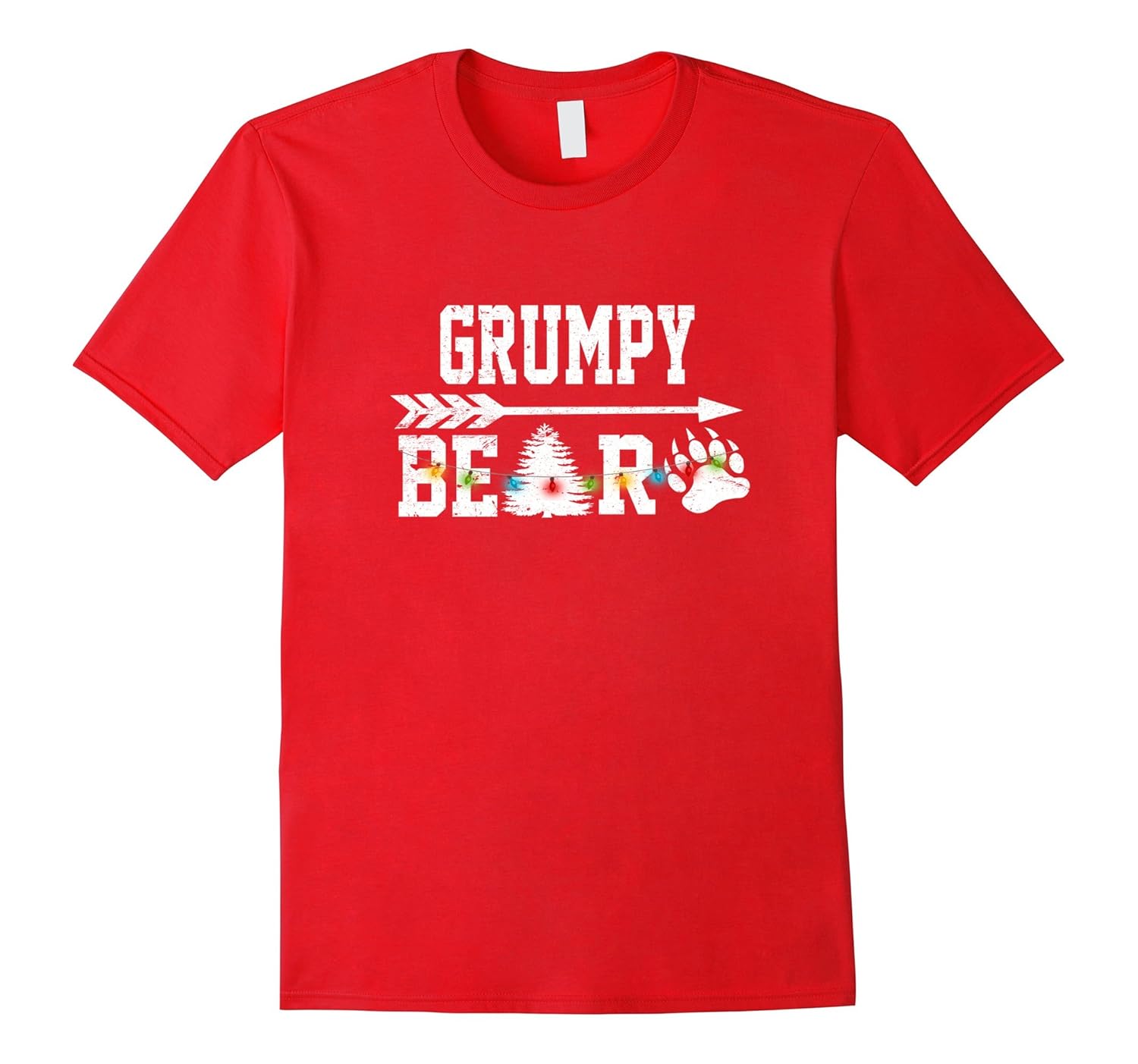 Claw Grumpy Bear Christmas Pajamas Maching Awesome Tshirt-Rose