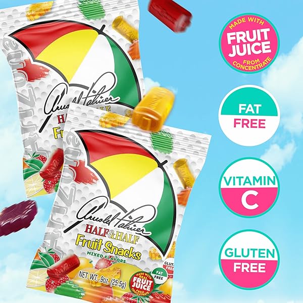 ARIZONA ICED TEA FRUIT SNACKS, ARNOLD PALMER – 0.9 OZ, 10 COUNT BOX