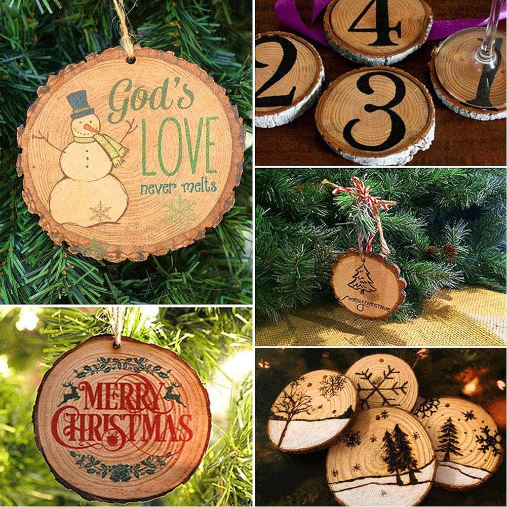 Natural Wood Slices, 40PCS 2.8\