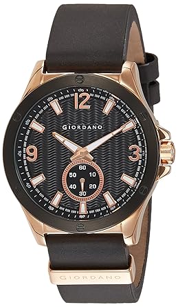 Giordano Analog Black Dial Mens Watch - 1765-01