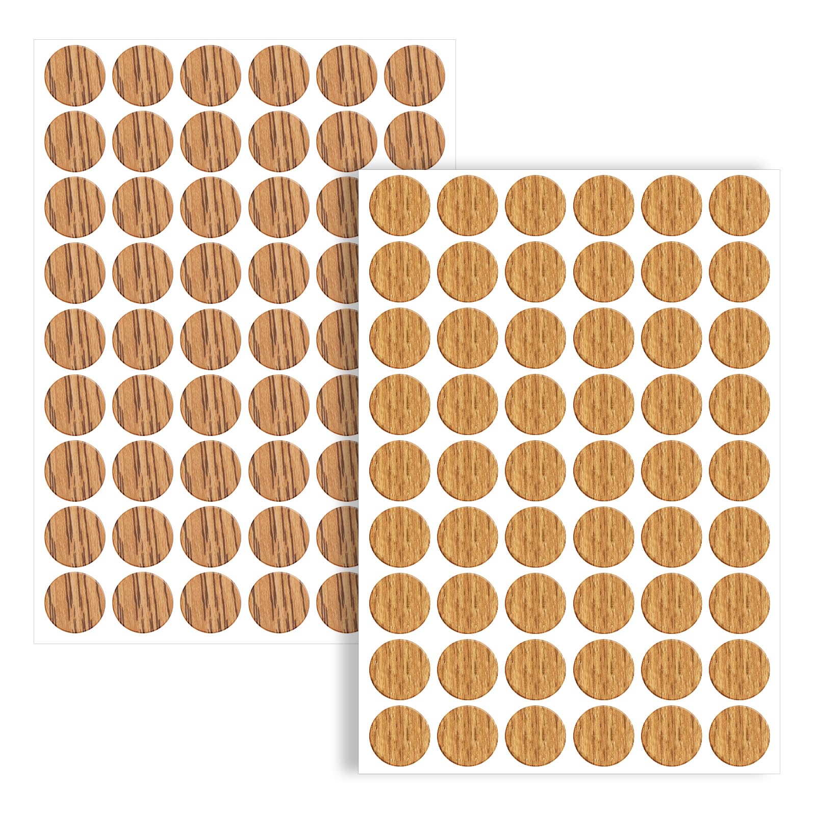 Photo 1 of 108 Pcs Screw Hole Cover Stickers, Round Wood Hole Cover for Furniture Self-Adhesive Wooden PVC Cabinet Sticker for Home Office Room Wooden Screw Wall Desk Drawer Dresser Decoration