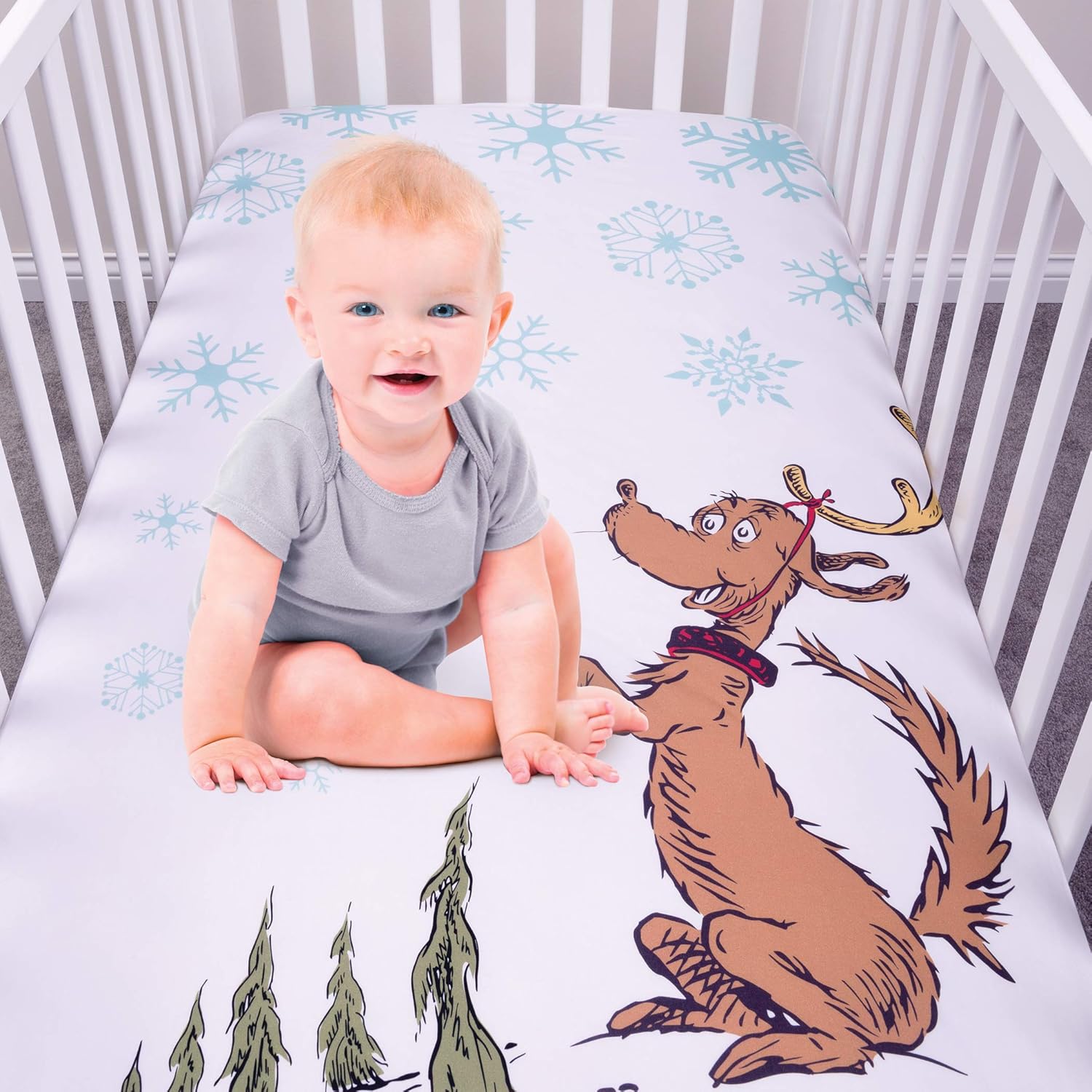 grinch crib sheet