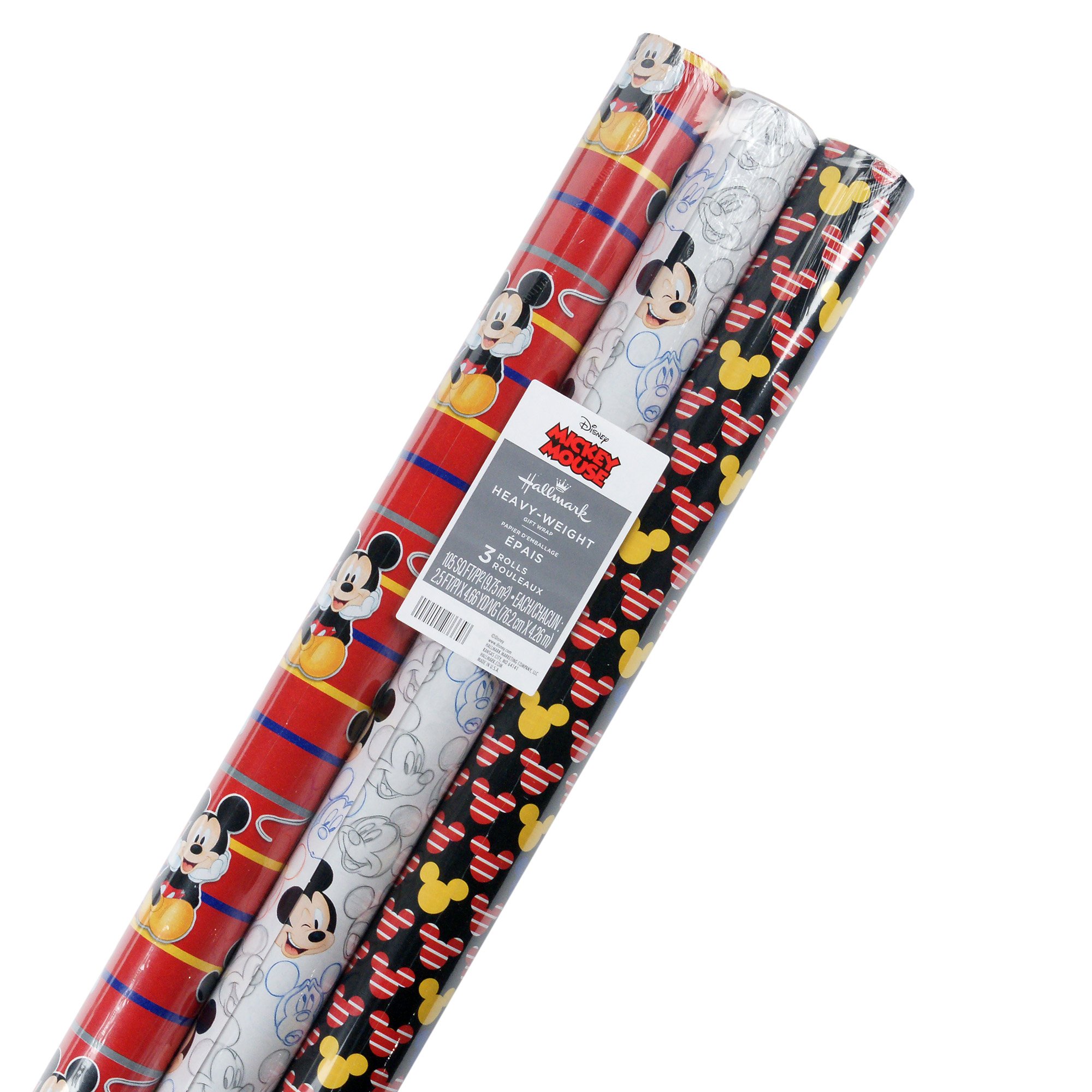 Disney's Mickey Mouse Christmas Gift Wrapping Paper 1 Roll