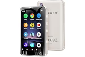 HIFI WALKER G7 MP3 Player with Spotify and Camera, MP3 Player with Bluetooth and WiFi, Android Mp3 Player 144GB Spotify MP4 Player with Speaker, Spotify, Amazon Music, YouTube, Audible
