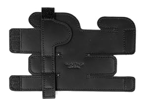 MG LEATHER WORK Trumpet Valve Guard XL Genuine Leather Protection Trumpet Valve Cover Valve Wrap (Black)