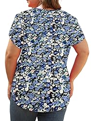 Women's Plus Size Shirts Summer Short Sleeve
