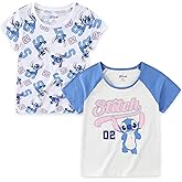 Disney Lilo & Stitch Girls 2 Pack Short Sleeve T-Shirt for Big Kids