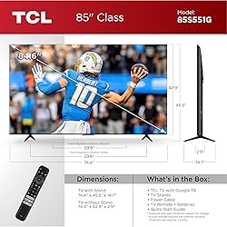 TCL 85-Inch Class S5 4K UHD LED Smart TV with