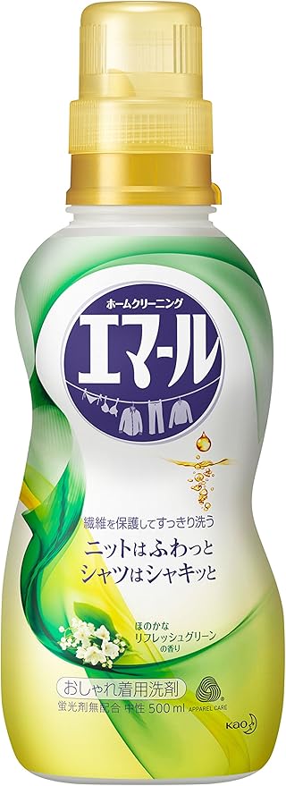 Amazon エマール 洗濯洗剤 液体 おしゃれ着用 リフレッシュグリーンの香り 本体 500ml おしゃれ着洗剤 通販
