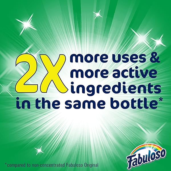 FABULOSO MULTI-PURPOSE CLEANER & FLOOR CLEANER, 2X CONCENTRATED, LAVENDER SCENT, 56 FLUID OUNCES