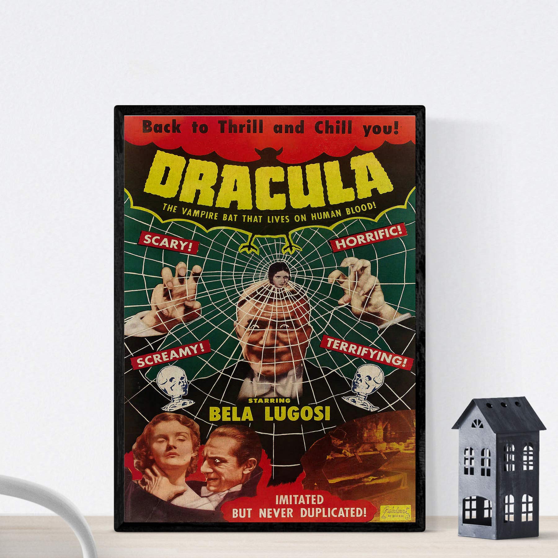 Nacnic Vintage Poster Vintage movie poster Dracula. A3 size