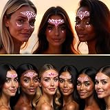 FACEGEM LONDON 6 Pcs Face Gems Adhesive Glitter Jewel Tattoo Sticker Festival view 5