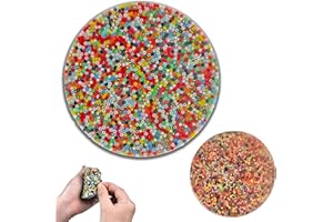 HICYOO Big Picky Pad Skin Picking Fidget Toy, 4'' Silicone Picking Fidget Pad Reusable More Beads Trichotillomania Toys for Skin Pickers ADHD OCD Relax Anxiety Toy for Adults Teens