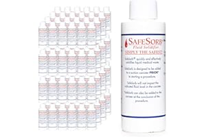 SAFESORB DiSorb Spill Absorbent Powder - Clean Up Bodily Fluids, Blood, Vomit, Urine, Diarrhea - Fluid Solidifier for Daycares, Buses, Schools, Hospitals, Restaurants - 1500cc - 96 Bottles Per Case
