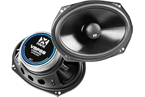 NVX 6 inch x 9 inch Professional Grade True 200 watt RMS 2-Way Coaxial Car Speakers [V-Series] with Silk Dome Tweeters, Set o
