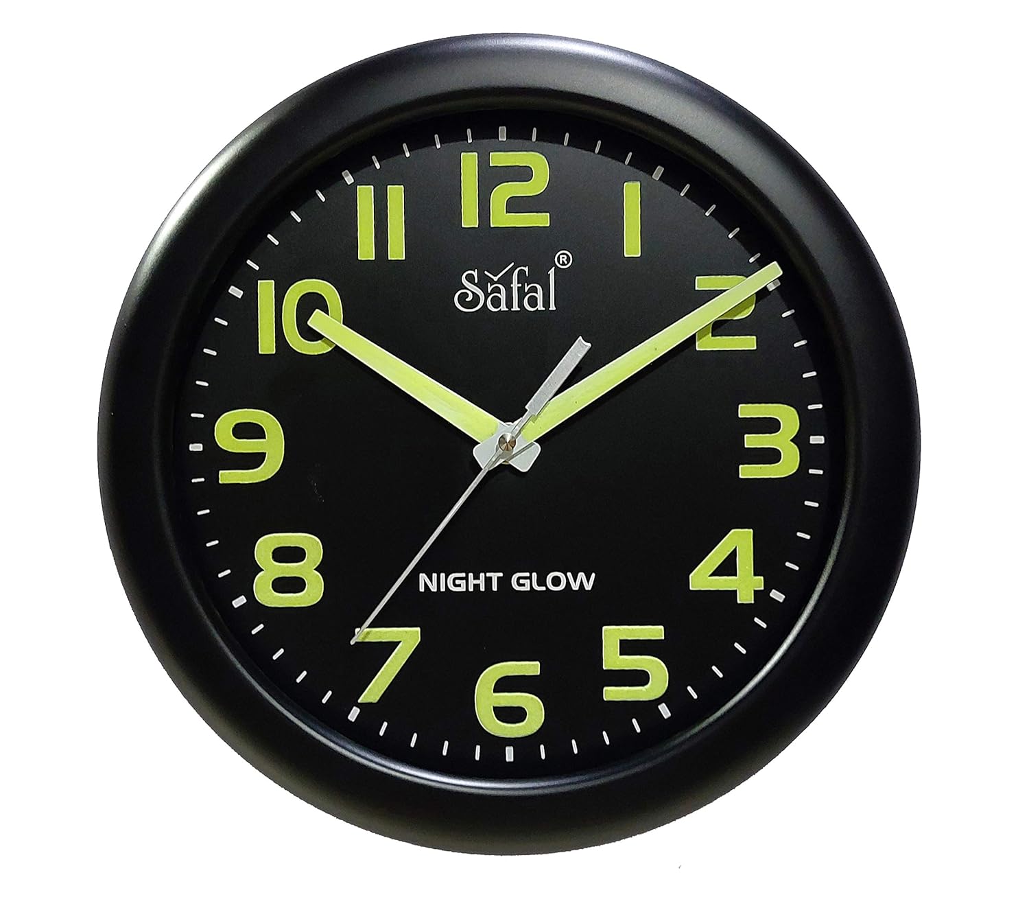 Buy Safal Specialised Wooden NightGlow Clock (Black) Online at Low