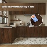 Abyssaly Wood Effect Vinyl Wrap 40x300cm Self Adhesive Dark Brown Oak view 5