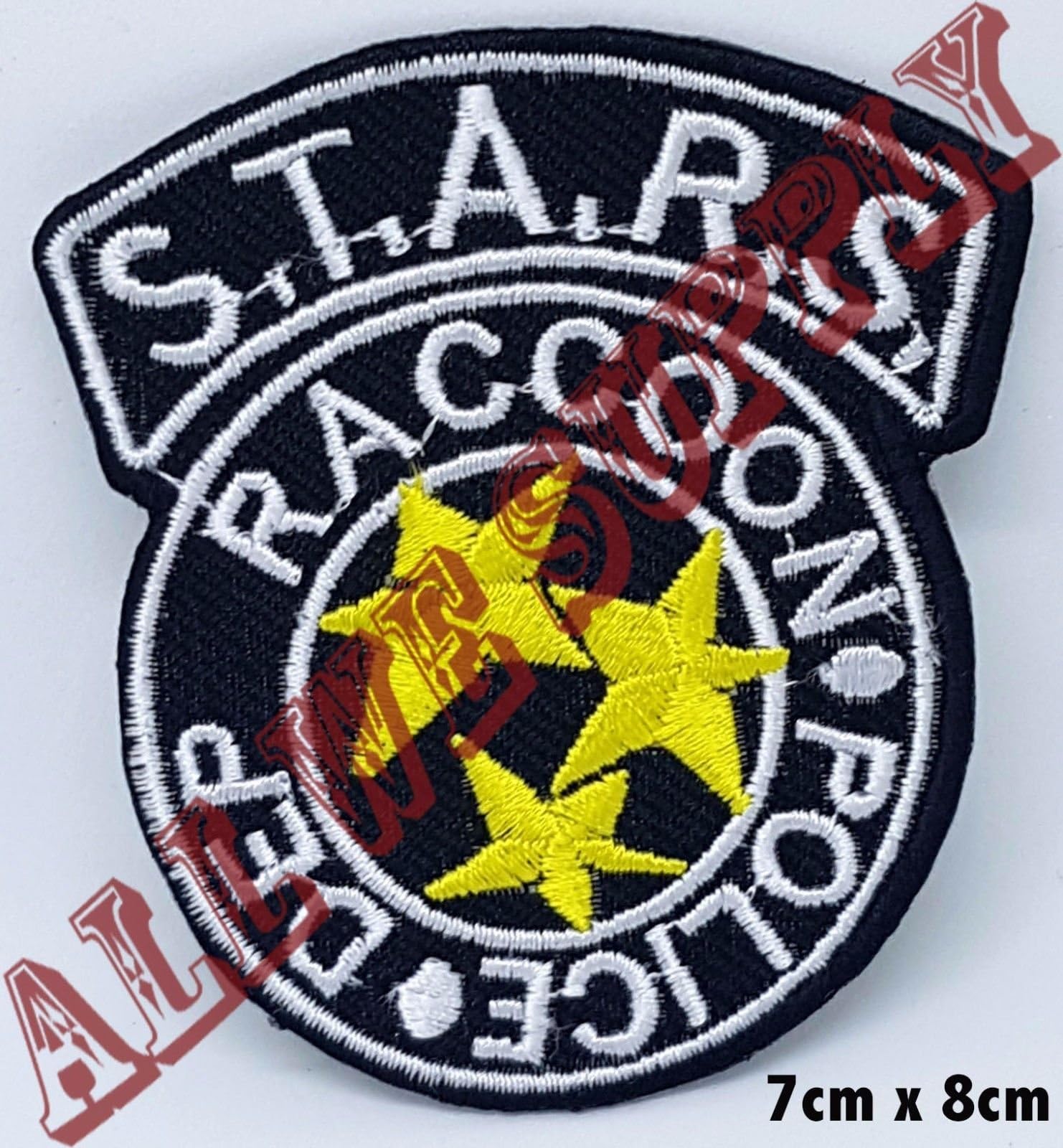 Resident Evil STARS RCPD Iron Sew On Embroidered Patch Badge racoon