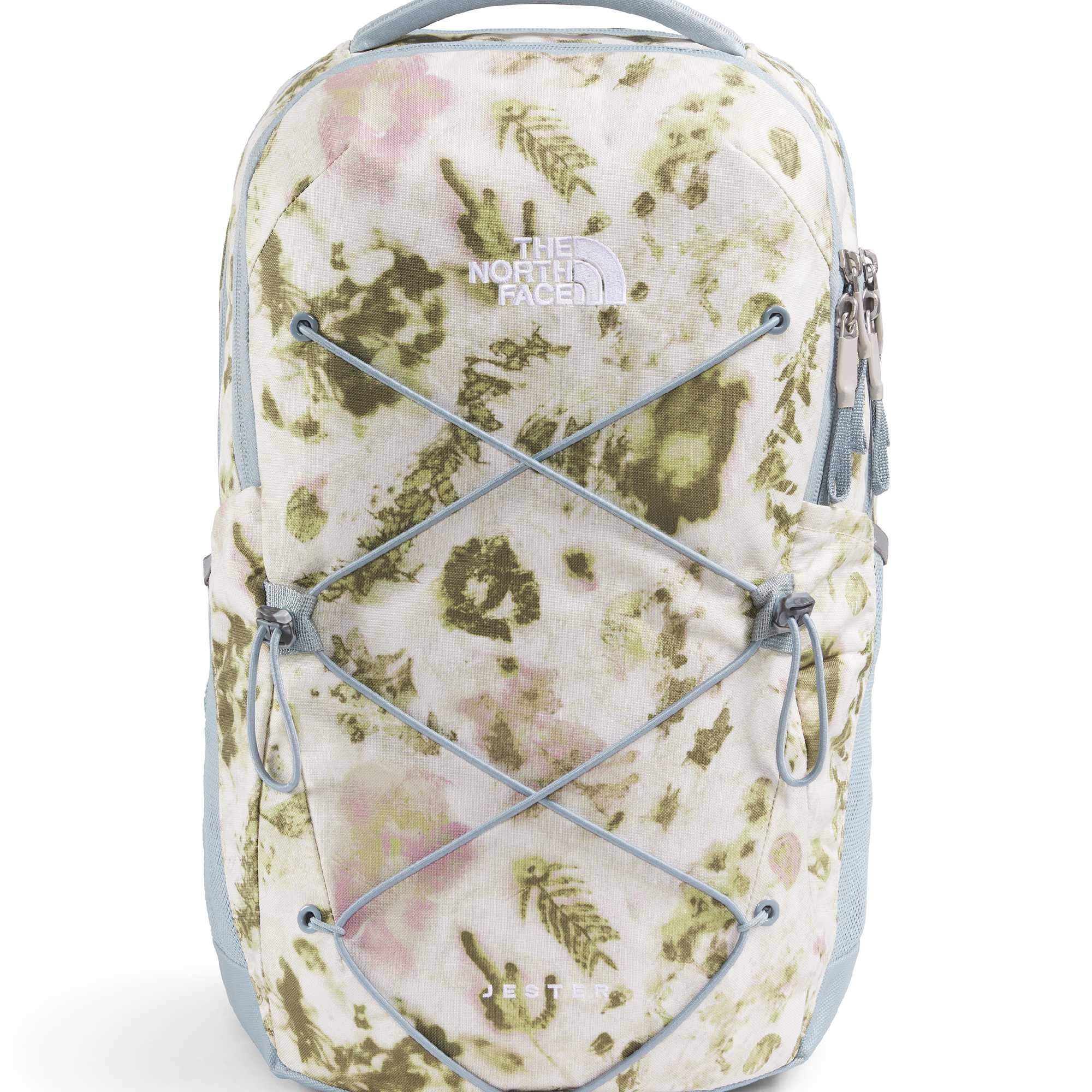 The North Face Women's Jester Everyday Laptop Backpack - Commuter Travel Bag, Laptop Sleeve, Water-Repellent, Desert Stone Floral Dye Print/Frost Grey, One Size Image