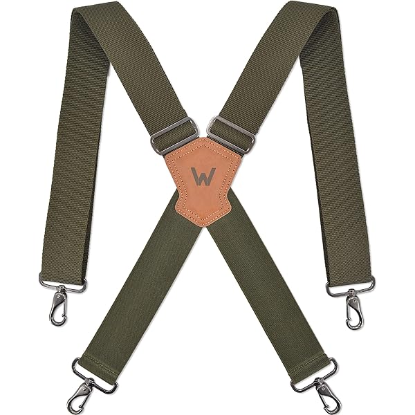 Premium Work Suspender Button Ends X Back at Amazon Men's