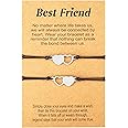 2/3/4/5PCS Best Friends Bracelets Matching Heart Distance Bracelets Bff Friendship Bracelets Gifts for Women Teens Men