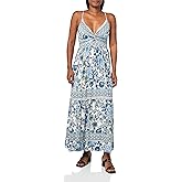 Angie Womens Angie Women's Floral Maxi Dress with Cutout