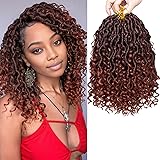 COOKOO 8 Packs Goddess Locs Crochet Hair for Women