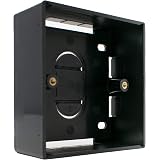 Black Surface Mounted Box 1 Gang 37mm - PO342: Amazon.co.uk: Car ...